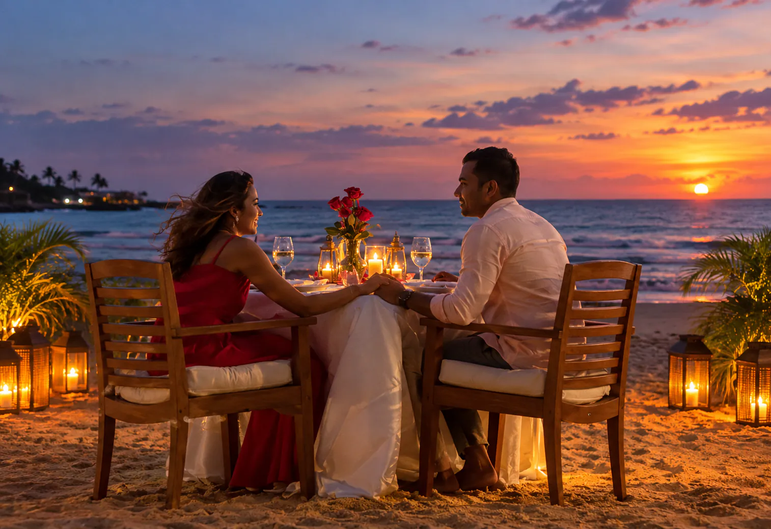 Beachfront deck overlooking the sea